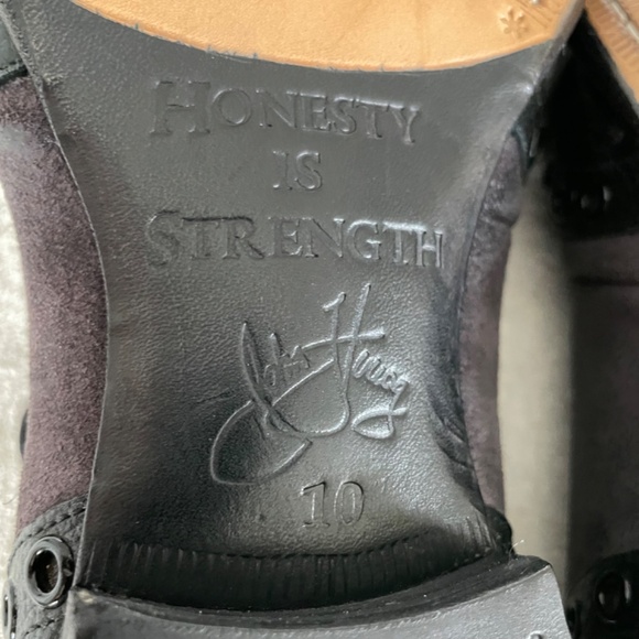 John Fluevog Virtue Pound Lace-Up Derby Wingtip Men’s Shoes Size 10. - Picture 7 of 8